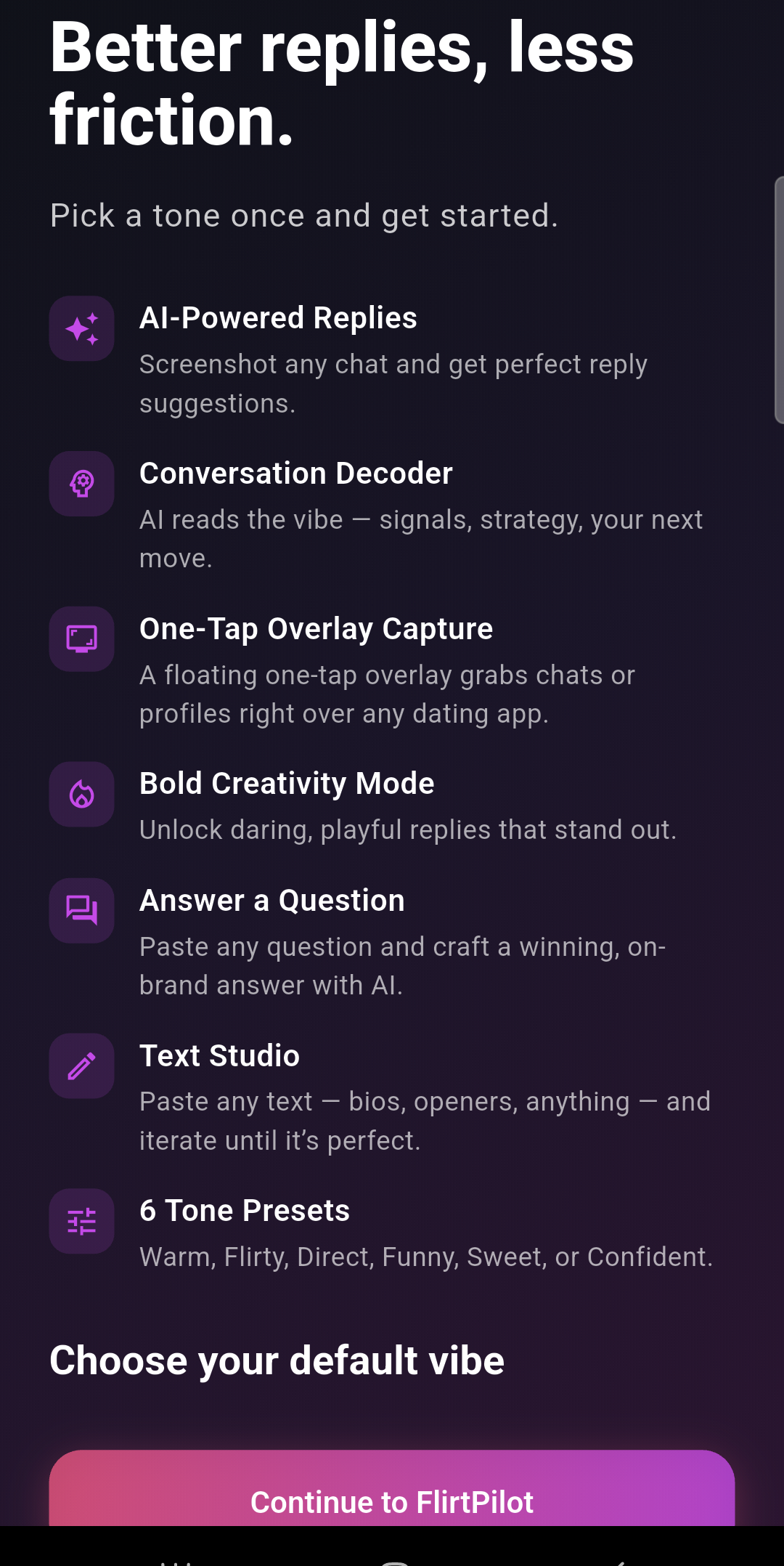 FlirtPilot — Full Feature Suite